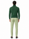 Mens Green Slim Fit Turtleneck Sweater – Lightweight Knit Pullover in Emerald Green