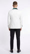 Mens Green & White Tuxedo with Black Pants â Velvet Shawl Lapel 3-Piece Wedding Suit