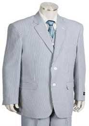 Mens Light Blue Pinstripe Suit - AlbertoNardoniStore