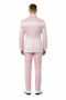 Mens Light Pink Dusty Rose - Floral Tuxedo Suit Luxury Satin Shawl Lapel 3-Piece Formal Wedding and Prom Suit in Blush Mauve color