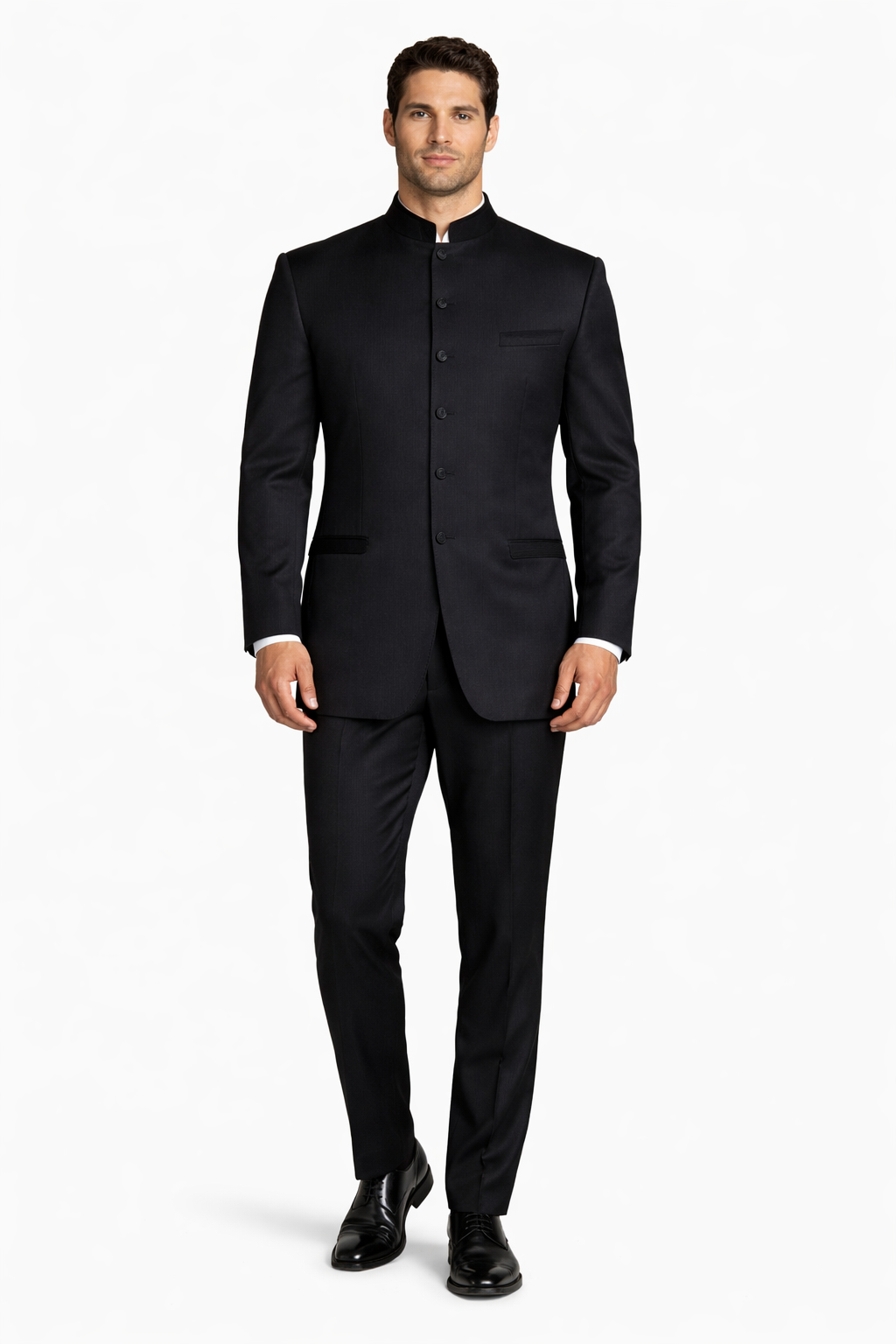 スーツ・フォーマル・ドレス et.UNiVERS tandout collar all-in-pants M Mens Long Mandarin Collar Zoot Suit Black Tuxedo | Alberto Nardoni