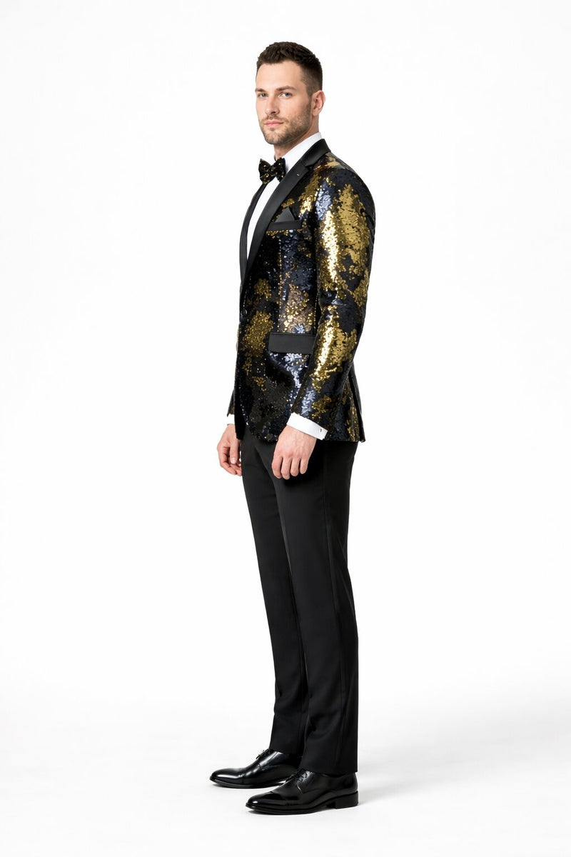 Mardi Gras Party Outfits For Guys - Mens Mardi Gras Costumes - Gold ~ Black