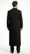 Men's Maxi Black Full Length Zoot Suit – Vintage Gangster Style Long Coat Formal Suit
