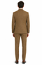 Mens Mocca Brown Taupe textured 1920s Great Gatsby Inspired Suit – Vintage Three Piece Retro Formal Suit Peak Lapel