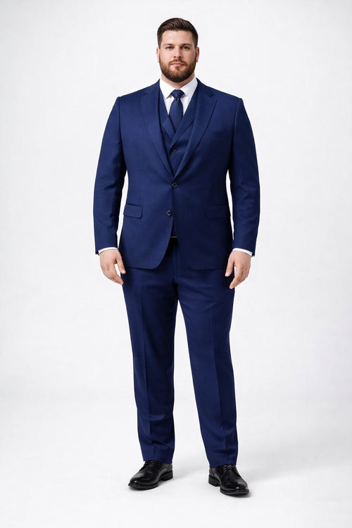 Porto Slim Fit, Pure Wool Suit & Vest by Tiglio Luxe TIG1036