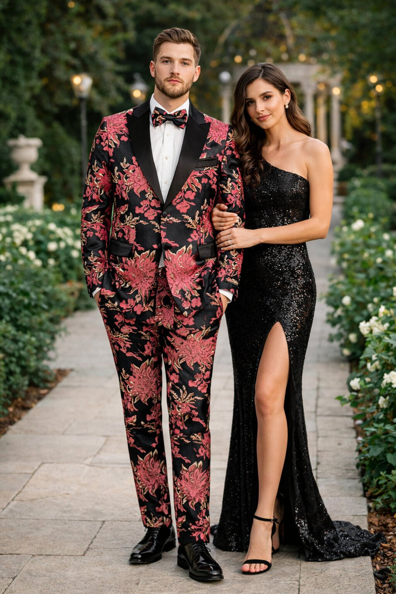 Floral Suit - Flower Suit - Pink