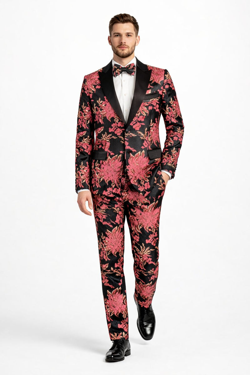 Floral Suit - Flower Suit - Pink