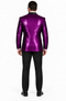 Men's Purple Shiny Sequin Paisley Blazer Dinner Jacket Sport Coat