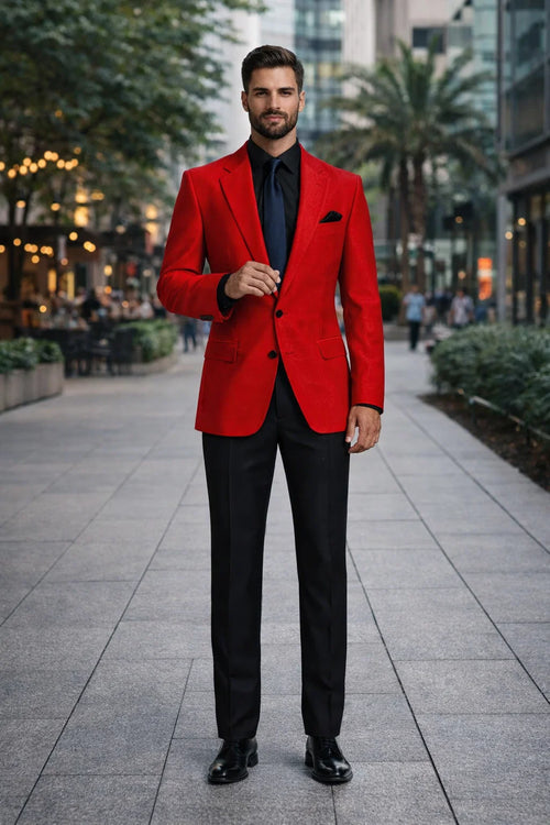 Mens Robert De Niro Casino Movie Blazer Red