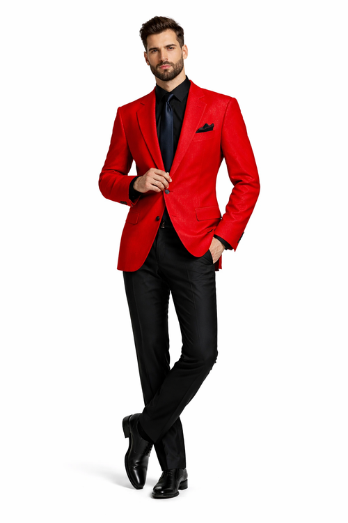 Mens Robert De Niro Casino Movie Blazer Red
