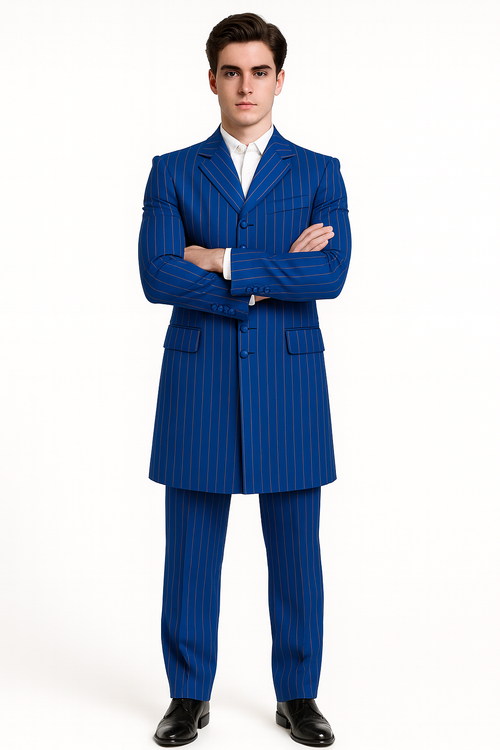 Royal Blue Groomsmen Zoot Suits