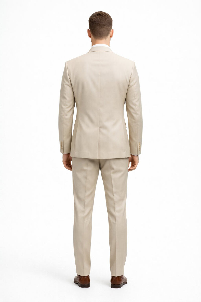 Effetti Suit Designer - 2 button Notch Lapel slim fit EF2N+V-8129 SAND
