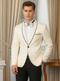 Men's Slim Fit Double Breasted Smoking Prom & Wedding Tuxedo Jacket