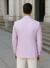 Men's Slim Fit Wedding & Prom Tonal Paisley Tuxedo Lavender Jacket