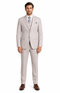 Men's Solid Sand Athletic Cut Classic Suits