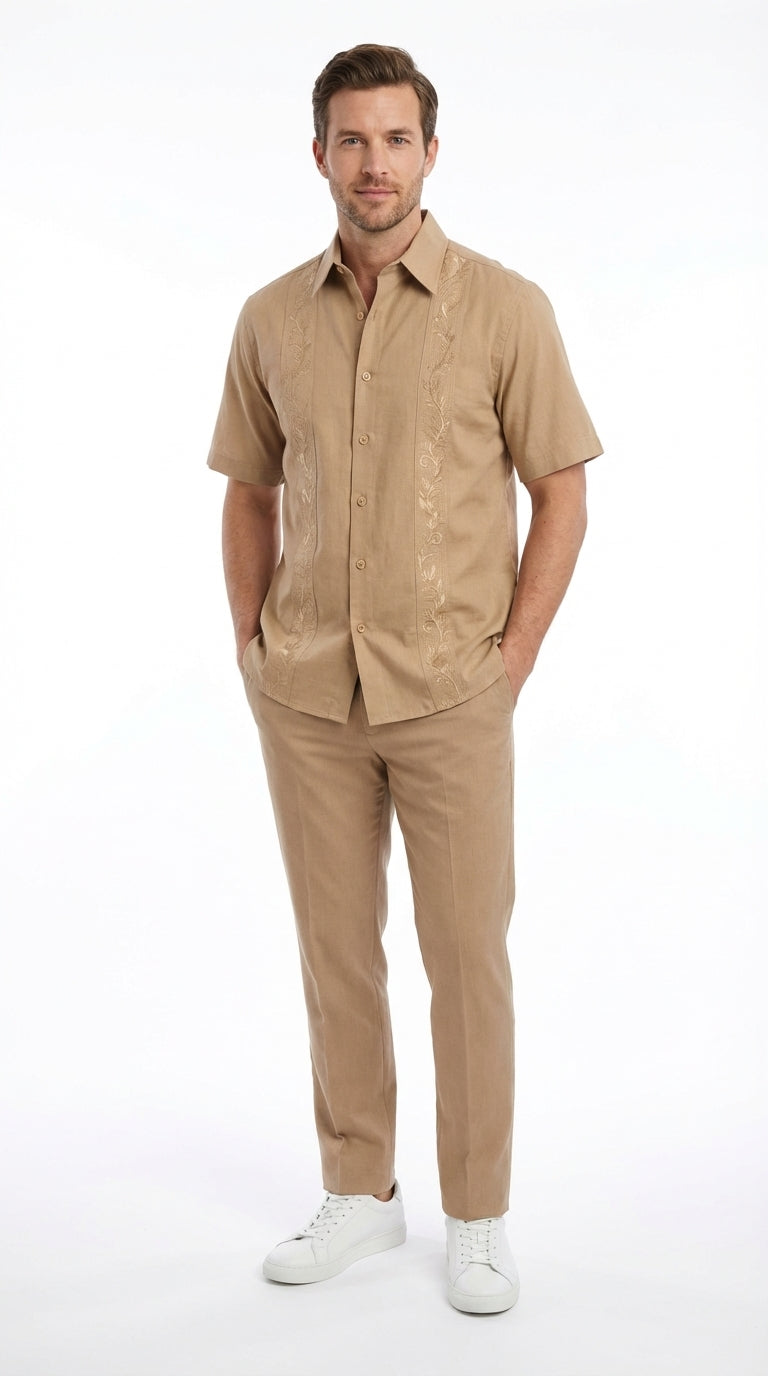 short sleeve dress shirt with suit Tailored Casual with the Tucked-in Short Sleeve Shirt