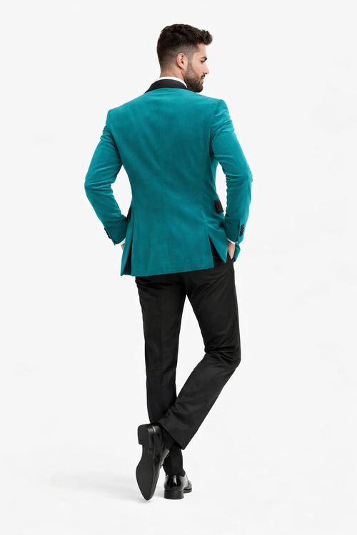 Mens Turquoise Blazer - Turquoise Suit Jacket