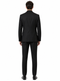 Mens Two Button Peak Lapel Suit Black