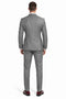 Mens Urban Suits - 100% Wool Suit - Single Button Double Breasted Vest Pleated Pants