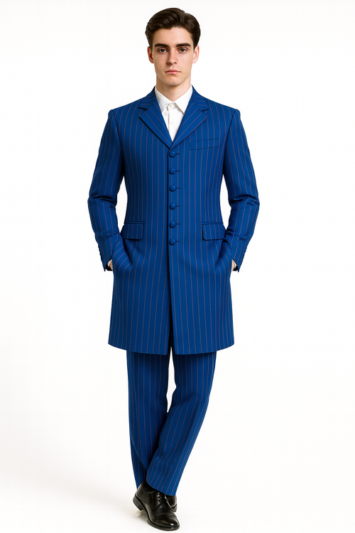Royal Blue Groomsmen Zoot Suits