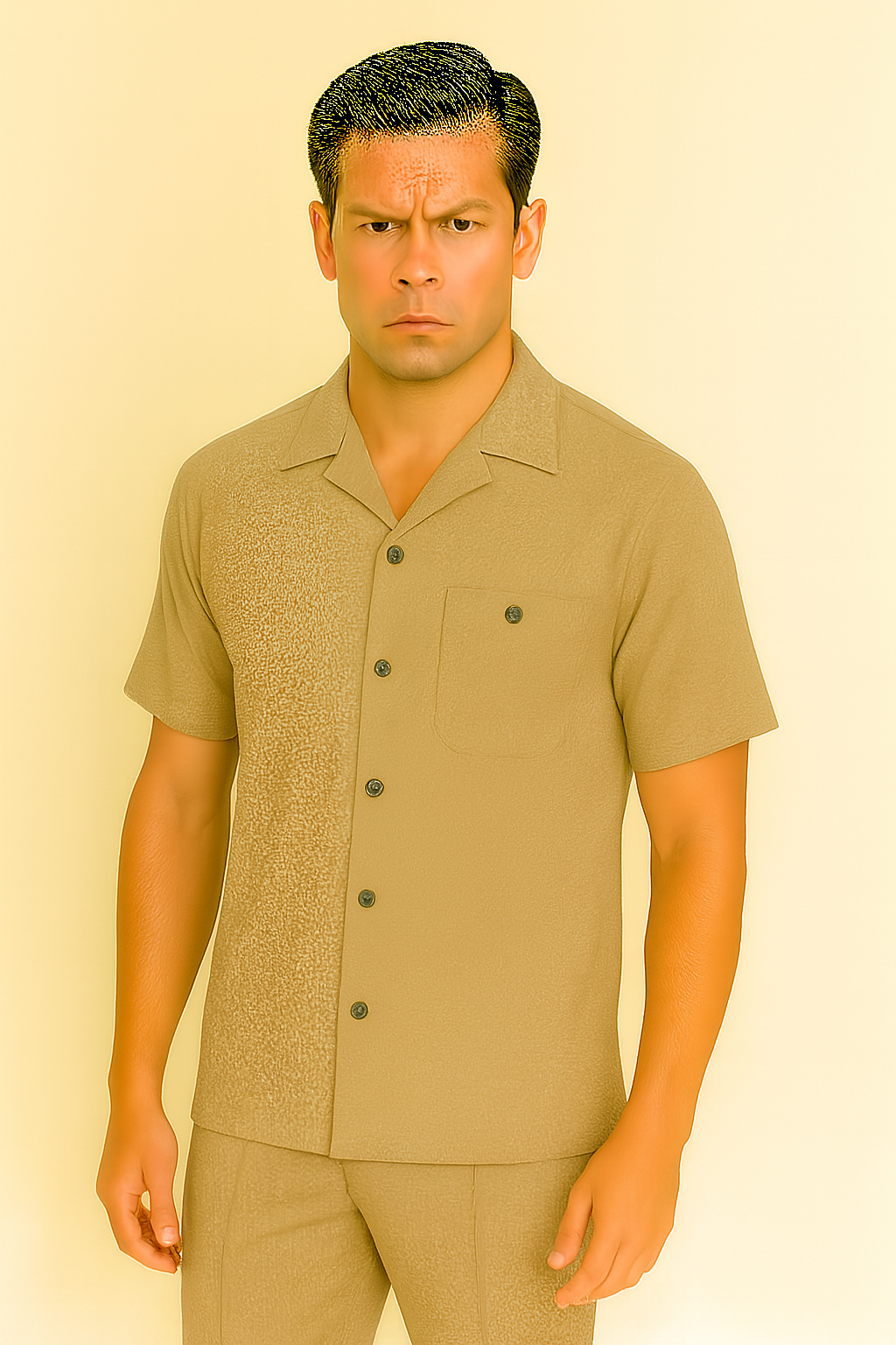 Mens Walking Suit in Color safari leisure suit causal Matching Shirt and Pants $99