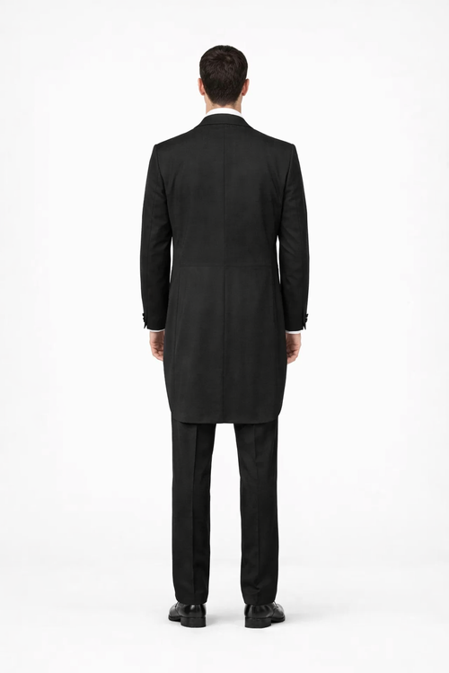 Mens Classic Western Cowboy Tail Tuxedo in Black