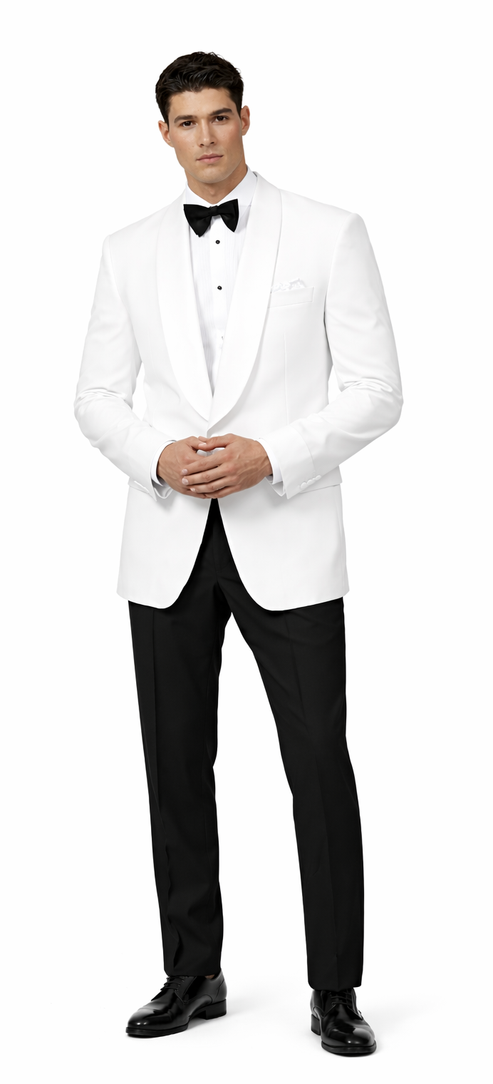 Mens White Dinner Jacket