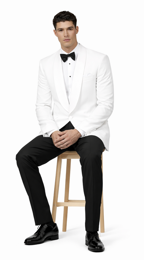 Mens White Dinner Jacket