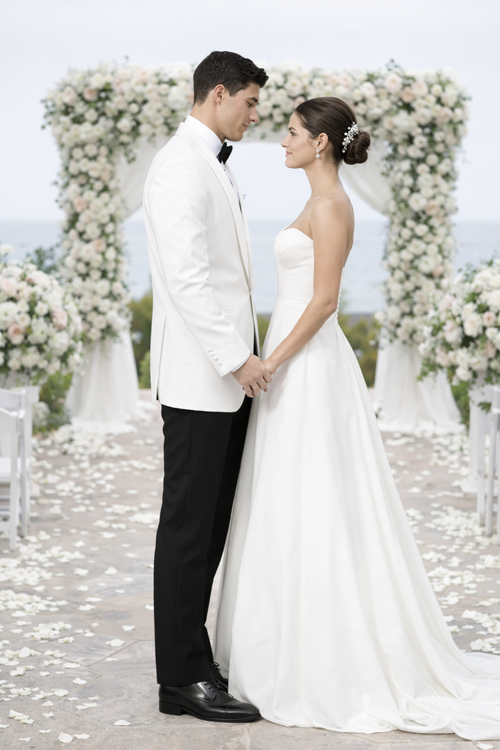 Mens White Dinner Jacket