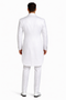 Mens White Tail Tuxedo With Lapelled Peak Lapel