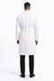 Men's White Wool Belted Long Coat – Classic Overcoat for Formal Wear, Wedding Full length