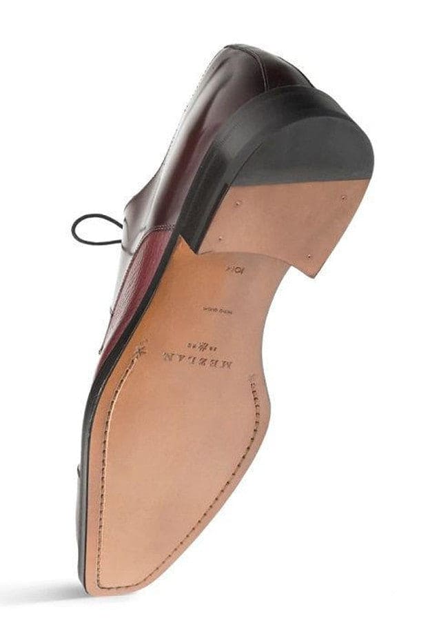 Mezlan Men's Soka Burgundy Cap Toe Oxford – Luxury Designer Dress Shoes