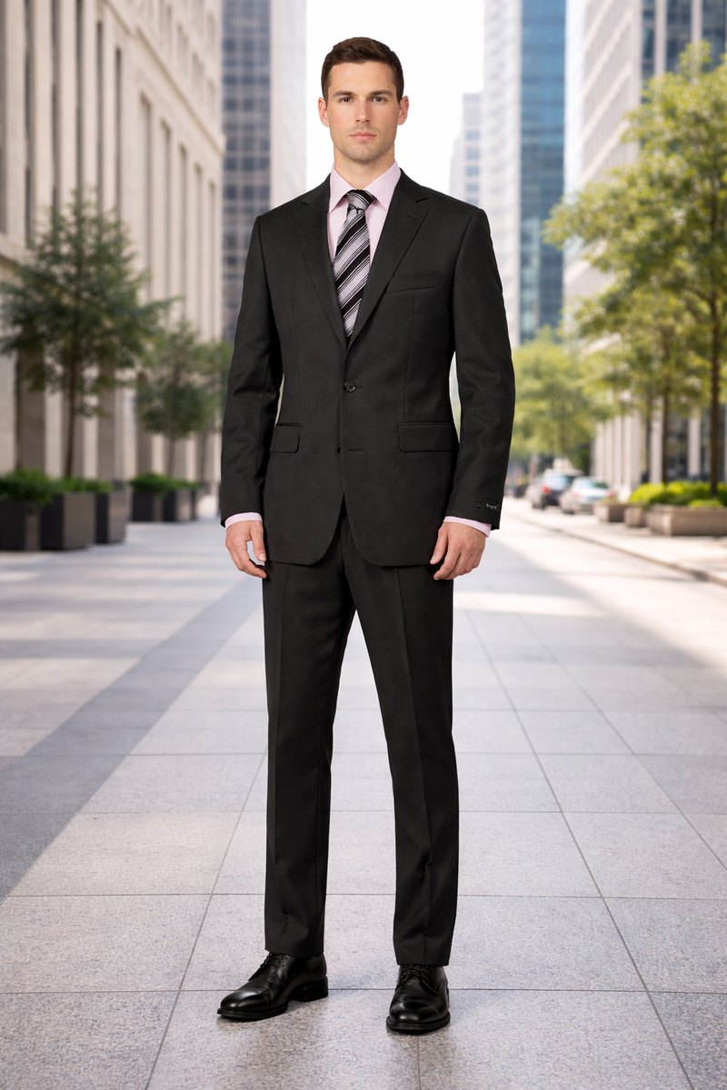 Mix and Match Suits Solid Black Quality Suit Separates, Total Comfort Any Size Jacket&Any Size Pants
