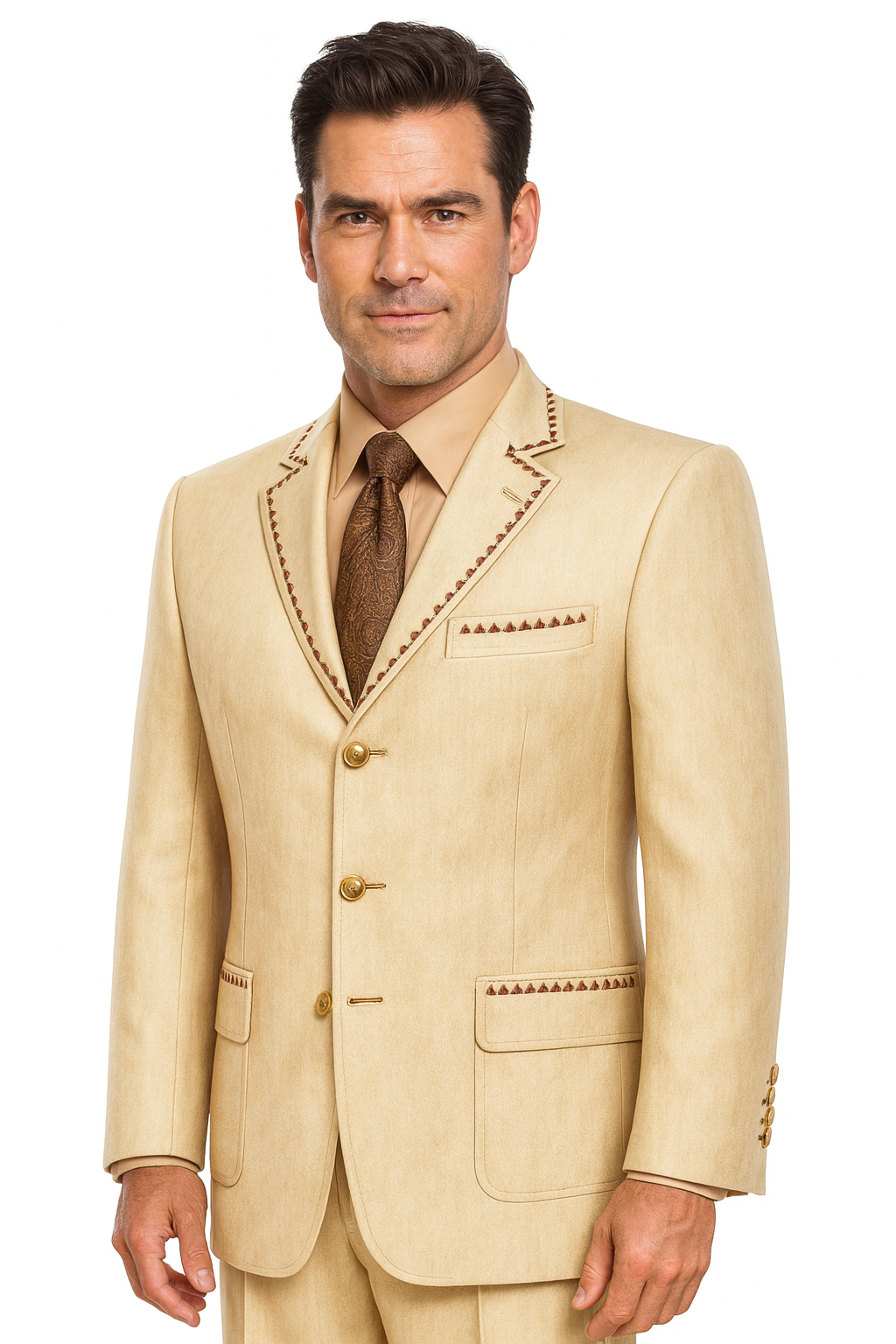 Champagne Groomsmen Suits
