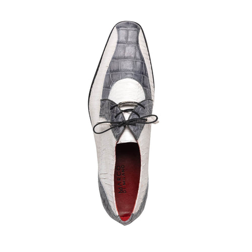 Marco Di Milano Moncalieri White Dress Derby Oxfords