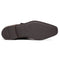 Zelli Hebilla Italian Suede Monk Strap Dress Shoe in Dark Brown