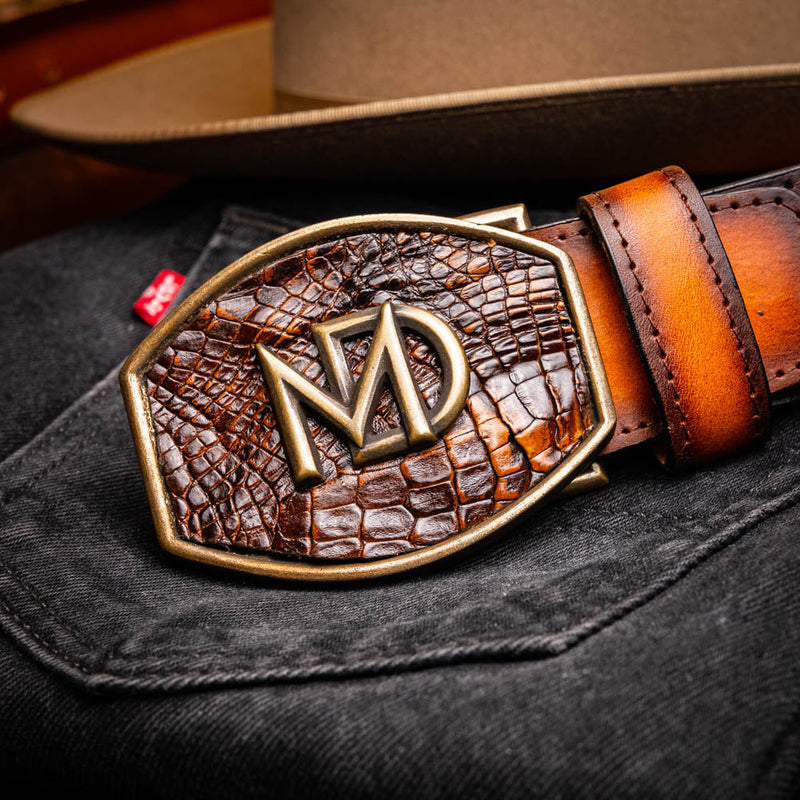 Marco Di Milano Montana Belt - Aged Brown Leather Shoes