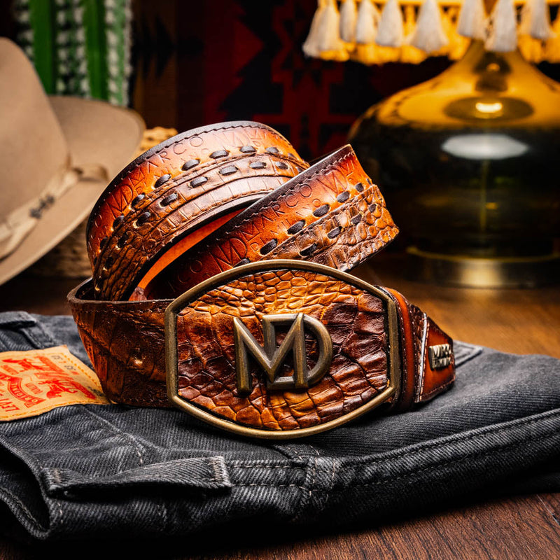 Marco Di Milano Montana Belt – Aged Maple Leather Shoe