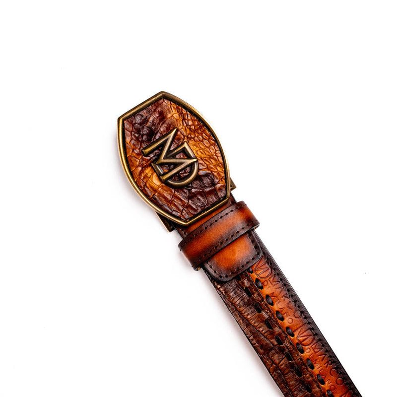 Marco Di Milano Montana Belt – Aged Maple Leather Shoe