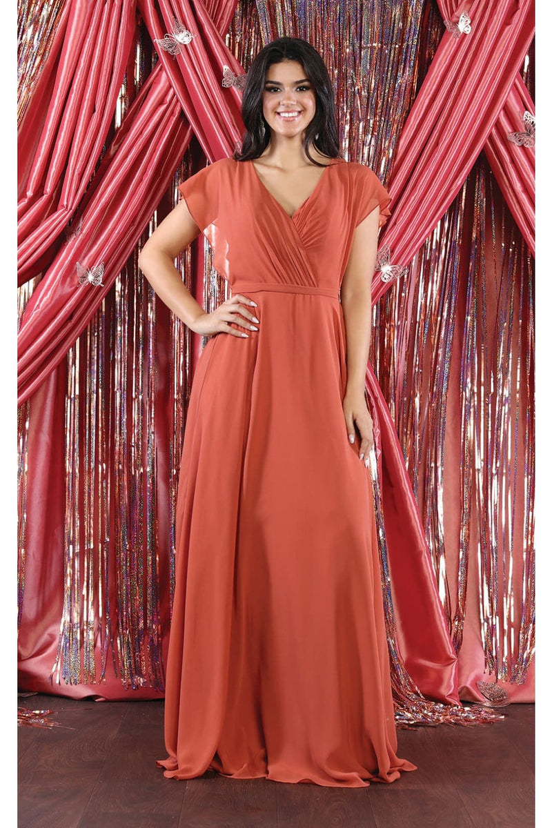 Plus Size Long Evening Gown Maxi Formal Dress for Women By May Queen MQ1917