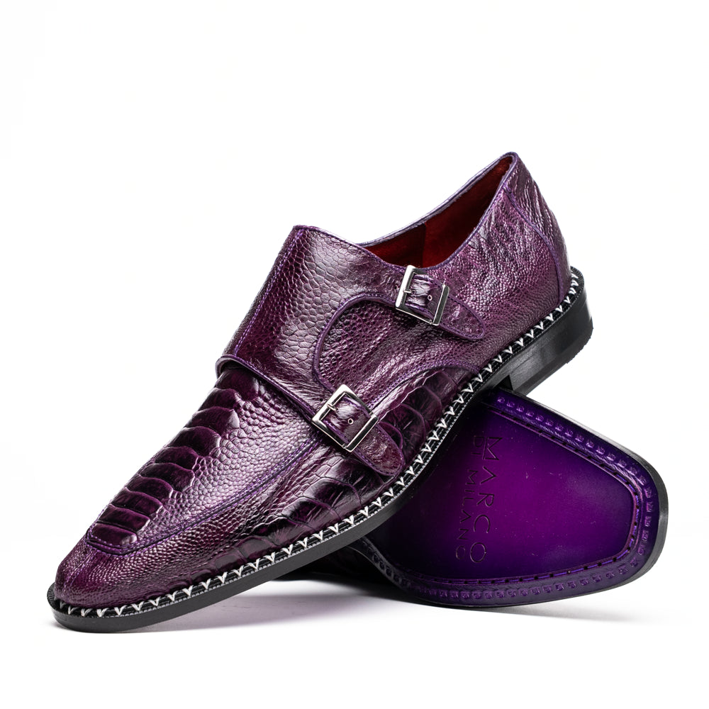 fitted lace wedding dress Marco Di Milano Napoli Purple Leather Luxury Loafers