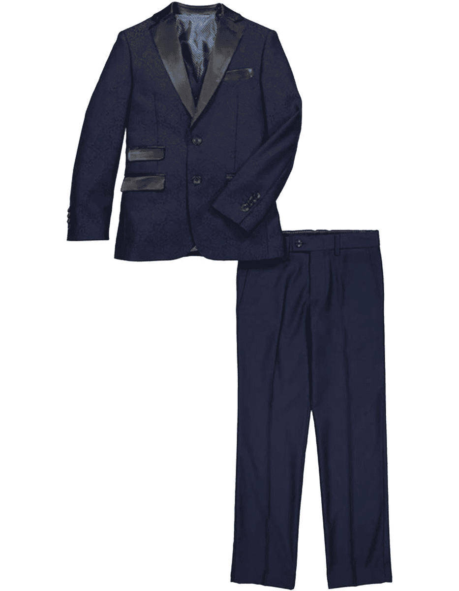 Navy Blue Scorpion crest tuxedo set