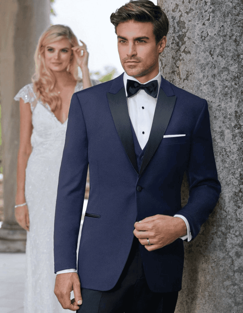 Navy Blue Wedding Tuxedo Alberto Nardoni - Main Image