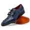 Marco Di Milano Nilo Nile Crocodile Derby Navy Shoe