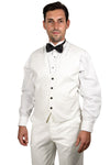 "Mens Stacy Adams Suit - Stacy Adams Suit Men's Ivory Tuxedo - Vested One Button Shawl Lapel"