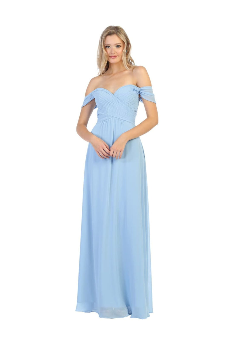 Bridesmaid Dresses Off Shoulder Evening Gown & Plus Size by MQ1711