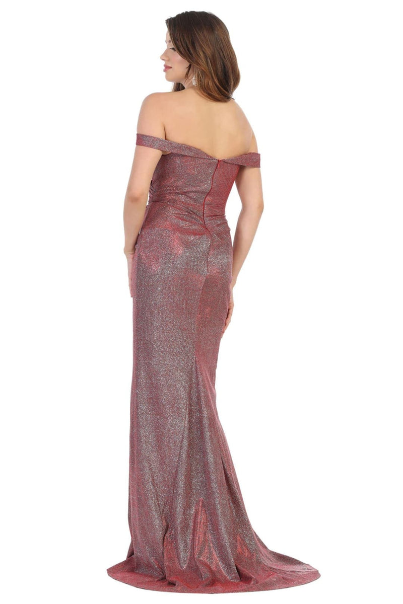 May Queen MQ1724 Off The Shoulder Long Dresses For Prom