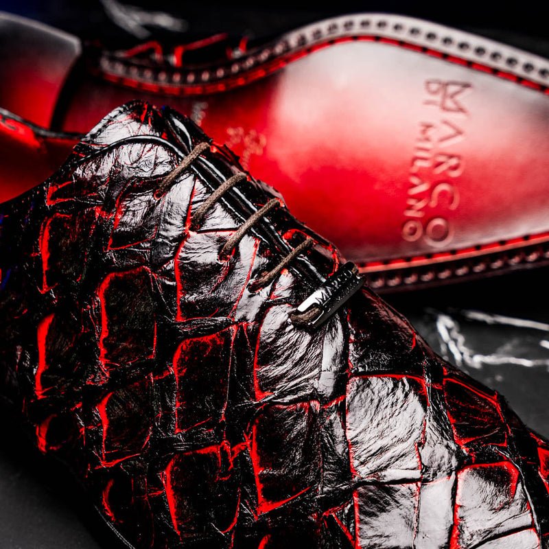 Marco_Di_Milano Olivieri Blackcherry Leather Shoe