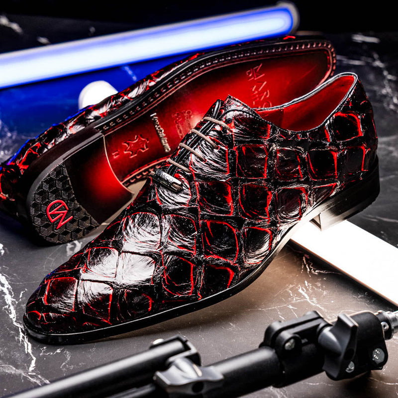 Marco_Di_Milano Olivieri Blackcherry Leather Shoe