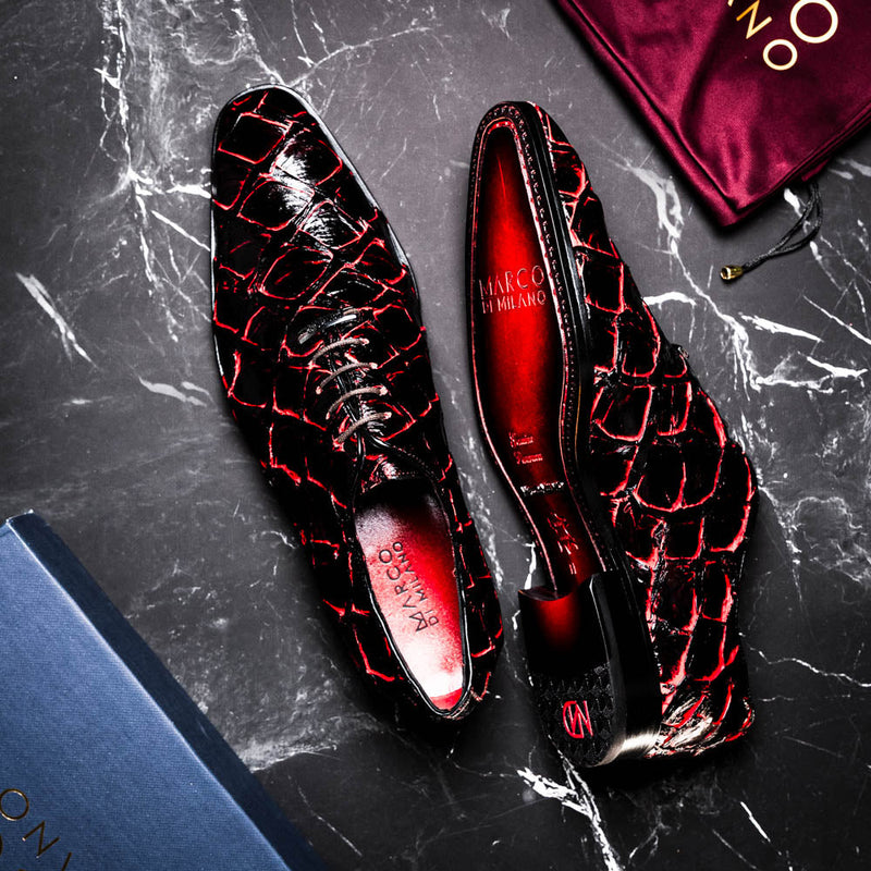 Marco_Di_Milano Olivieri Blackcherry Leather Shoe